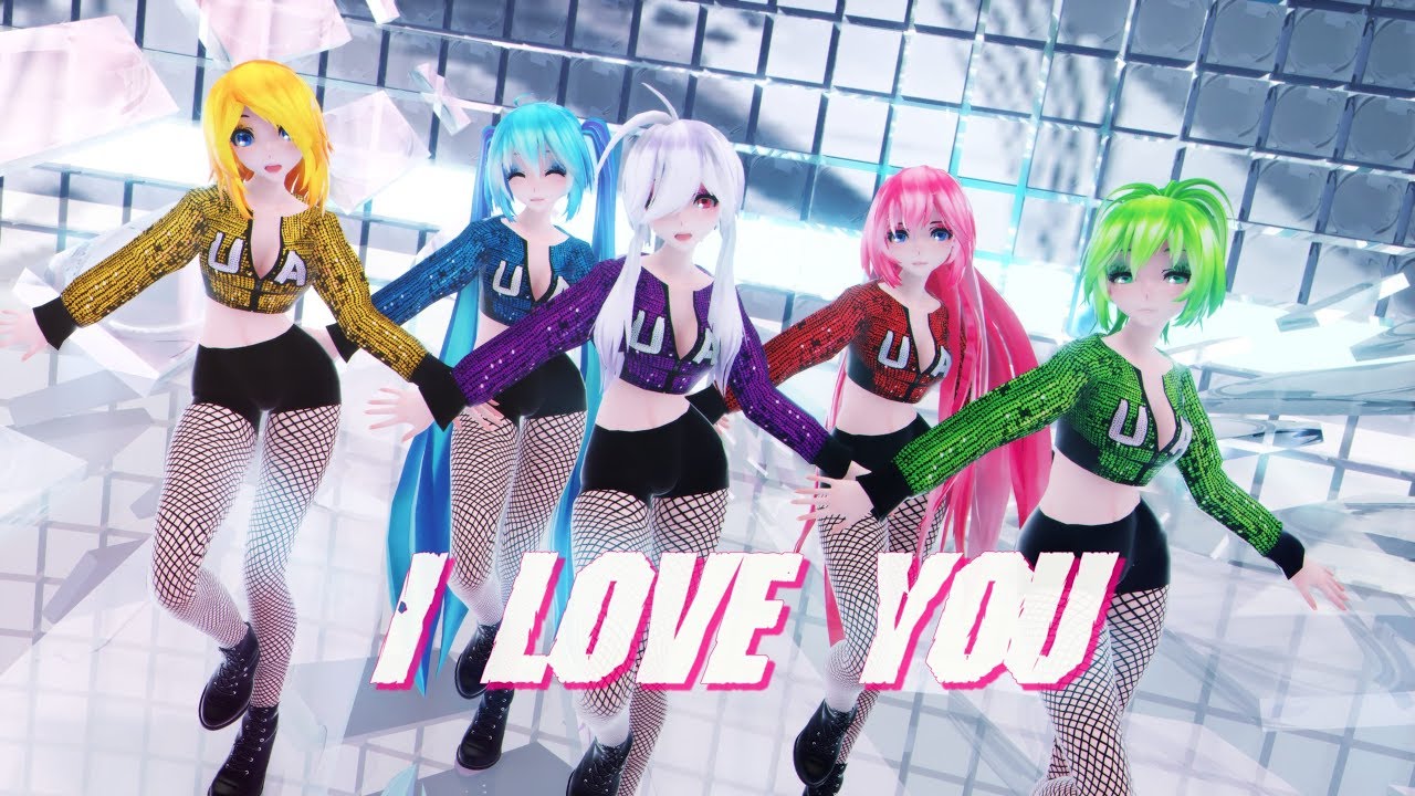≡MMD≡ Gumi.Miku.Luka.Rin.Haku  💖 I Love You 💗 [4KUHD60FPS][Motion Lip DL]