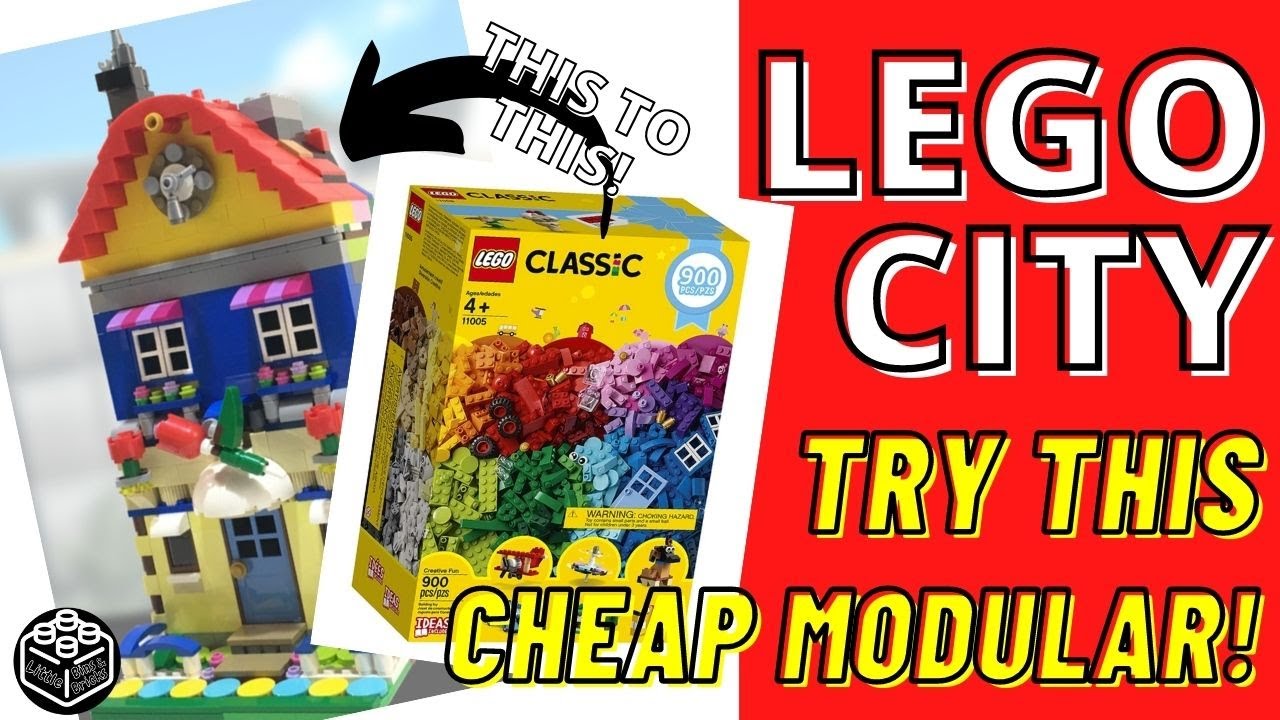 Build a CHEAP LEGO Modular (speed build and review 11005)