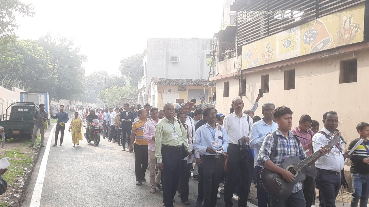 Gospel Procession in Tata during Special meeting in Bethel tatanagar