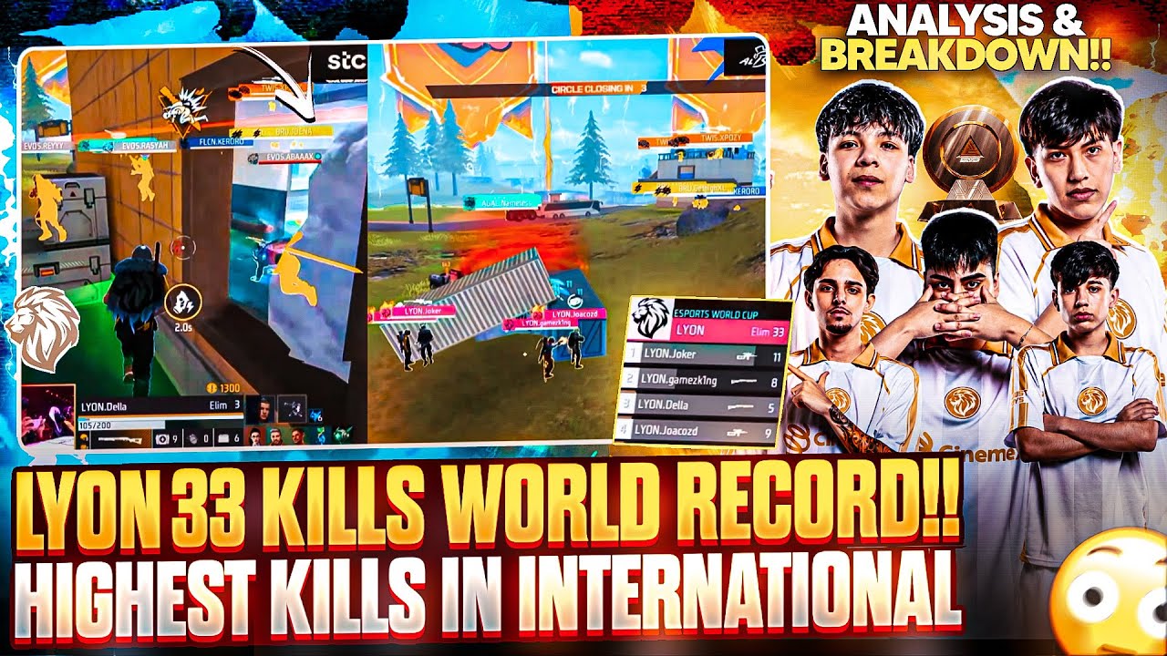 33 KILLS !! LYON HIGHEST KILLS RECORD😱 | HIGHEST KILLS IN INTERNATIONAL TOURNAMENT🔥| EWC 2026