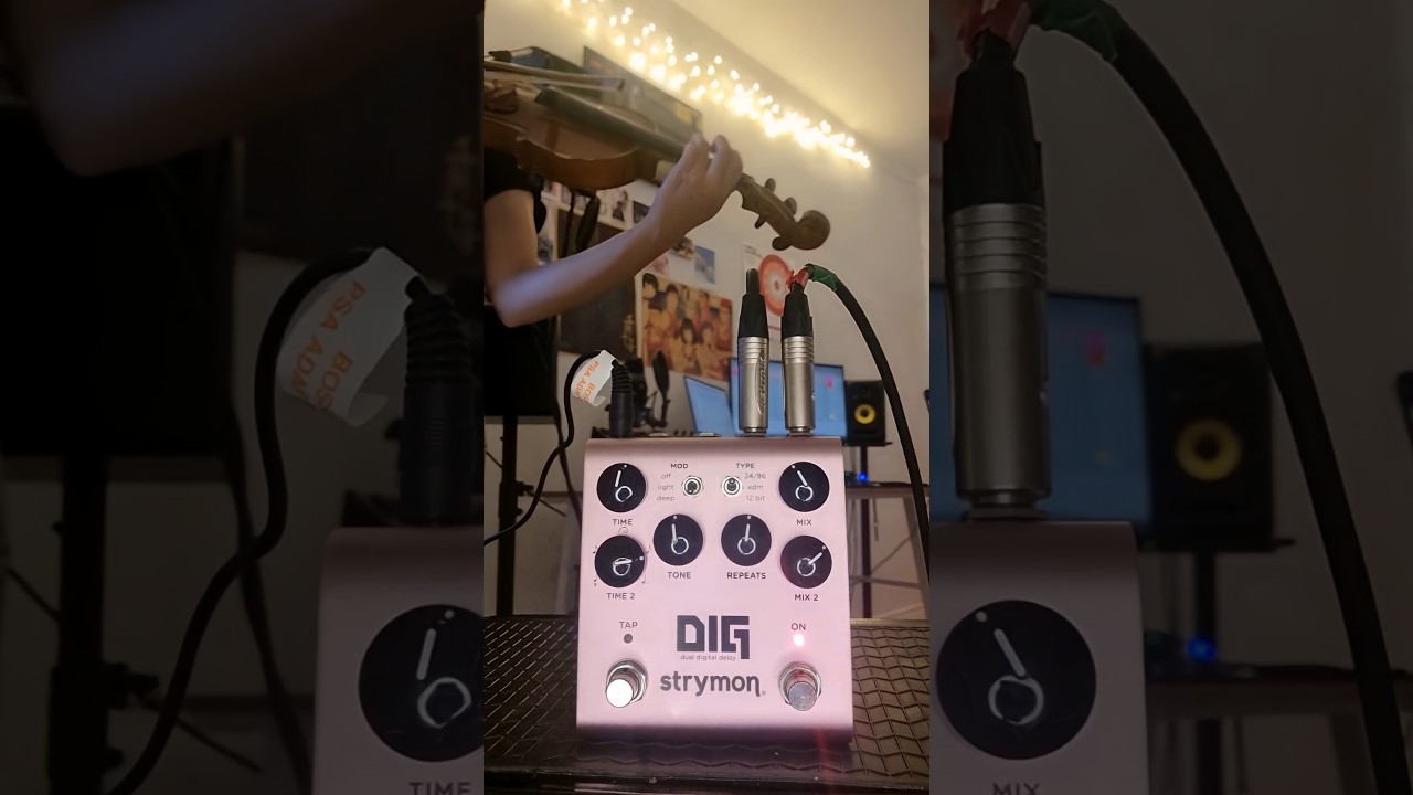 🎻🎛&iquest;C&oacute;mo suena este delay con el violin? 🤓🎻🎶#violin #delay #sound #sonido #pedales #digv2 #strymon
