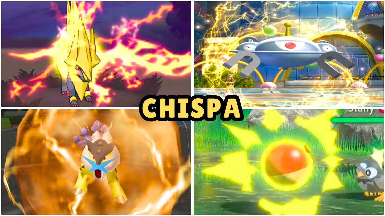 ANIMACIÓN de CHISPA en TODOS los juegos POKÉMON (2000-2025)