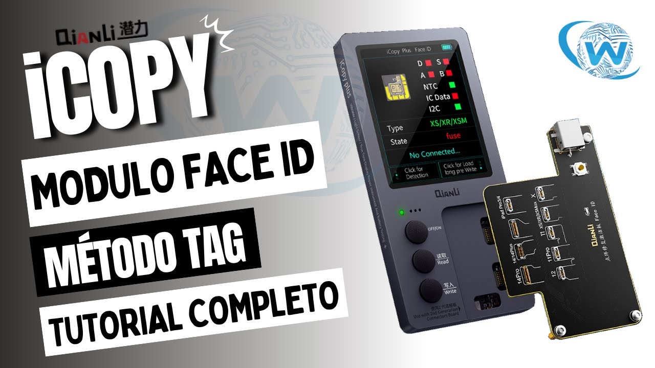 Reparo Face Id método TAG com iCopy da Qianli - Face Id Repair TAG method with iCopy by Qianli