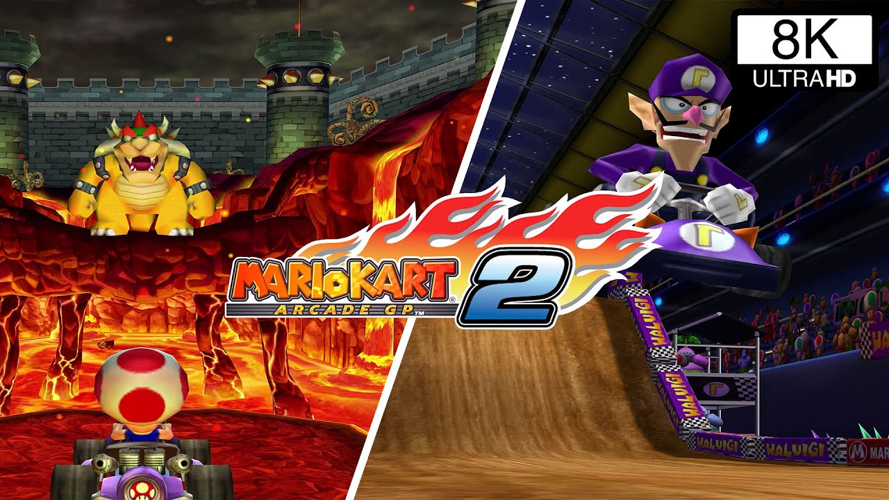 All Missions MARIO KART ARCADE GP 2 in 8k60 and 16:9