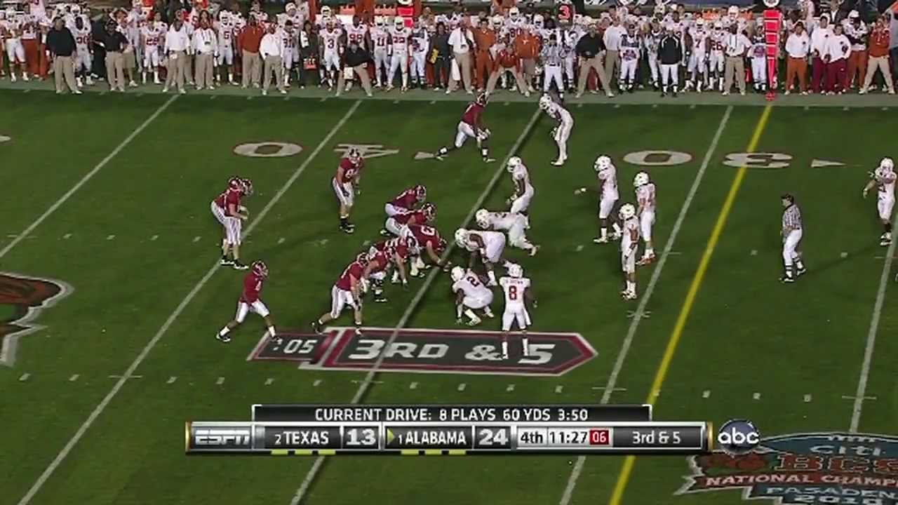 2010 BCS National Championship - Alabama Crimson Tide (1#) vs Texas Longhorns (2#)