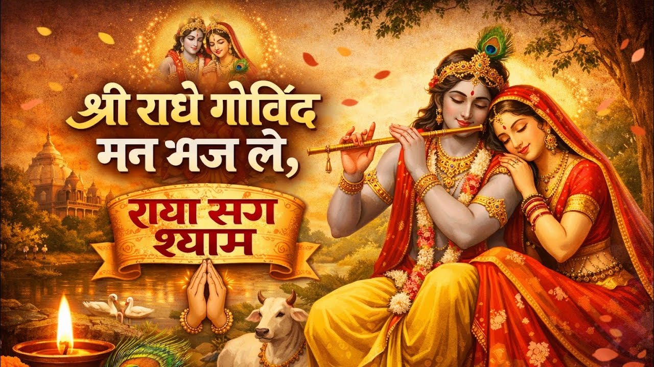 🌼श्री राधे गोविंदमन भज ले रे 🙏🙏 श्री राधे गोविंदमन भज ले 🙏🙏