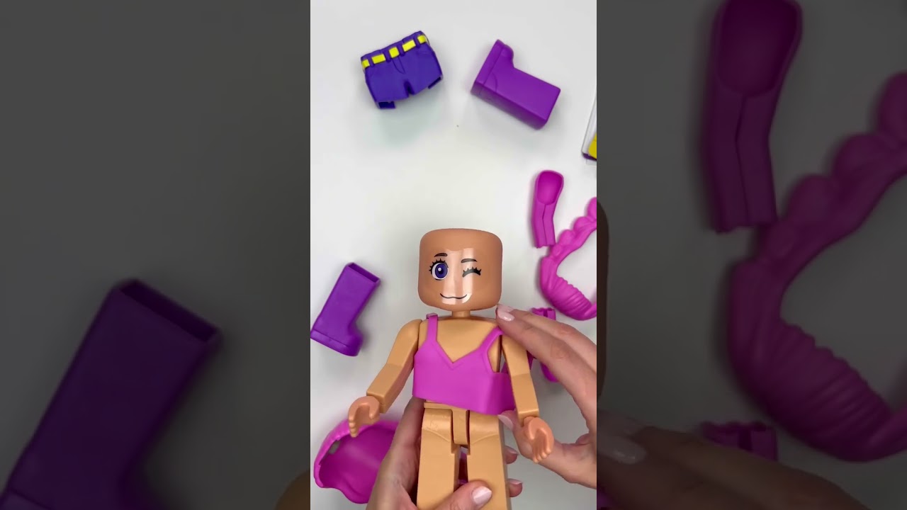 KawaiiPie^^ purple transformation 💜💟&bull;&bull;#myavastars #purple #asmr #satisfying #doll #shorts28