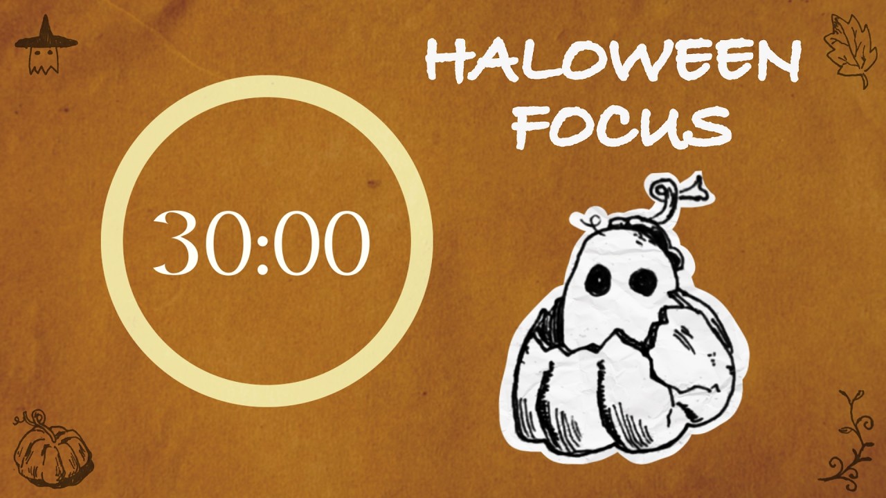 Autumn Magic Pomodoro 🍁 | Work with a Friendly Ghost