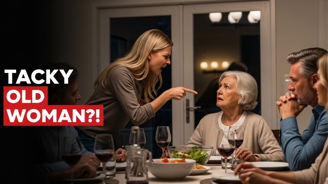 Tacky old woman! You’re just bitter because my parents have money.” my daughter-in-law shouted at