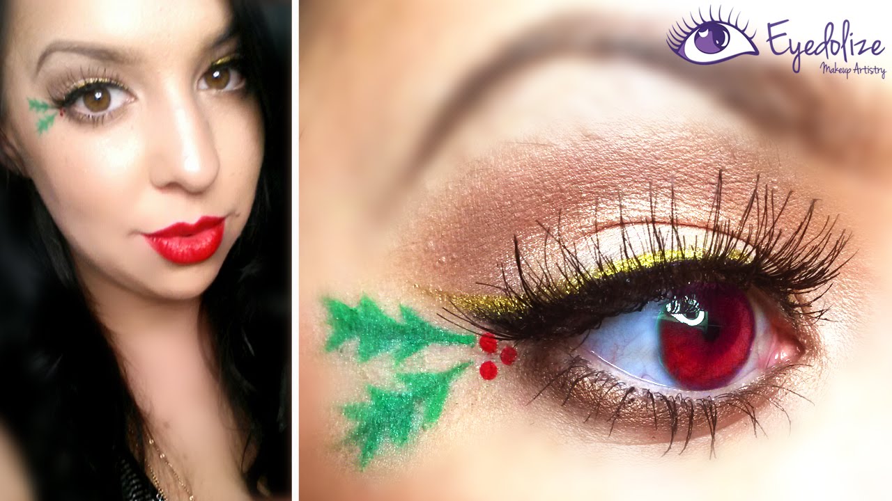 Mistletoe Christmas Eyeshadow Tutorial by EyedolizeMakeup