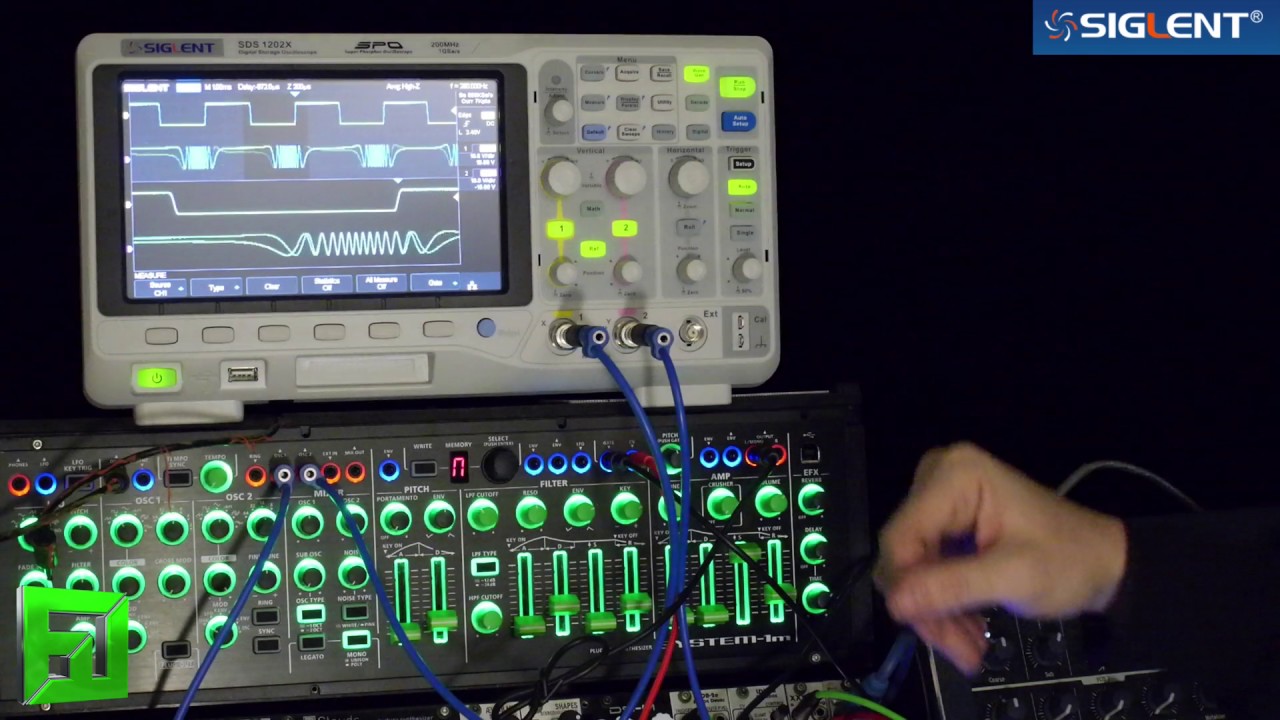 Siglent Sds1202X oscilloscope review for Audio synthesizers