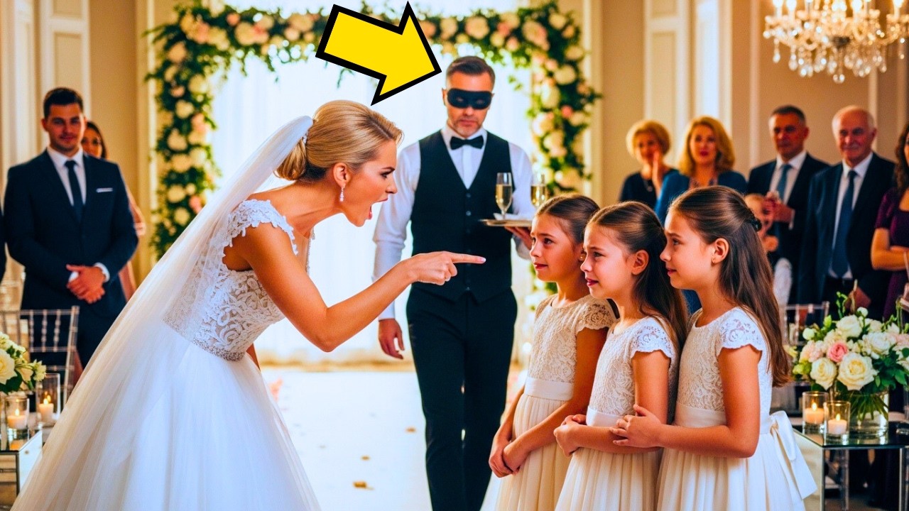 MILIONÁRIO VIÚVO SE DISFARÇOU DE GARÇOM EM SEU CASAMENTO PARA TESTAR A NOIVA E AS TRIGÊMEAS...