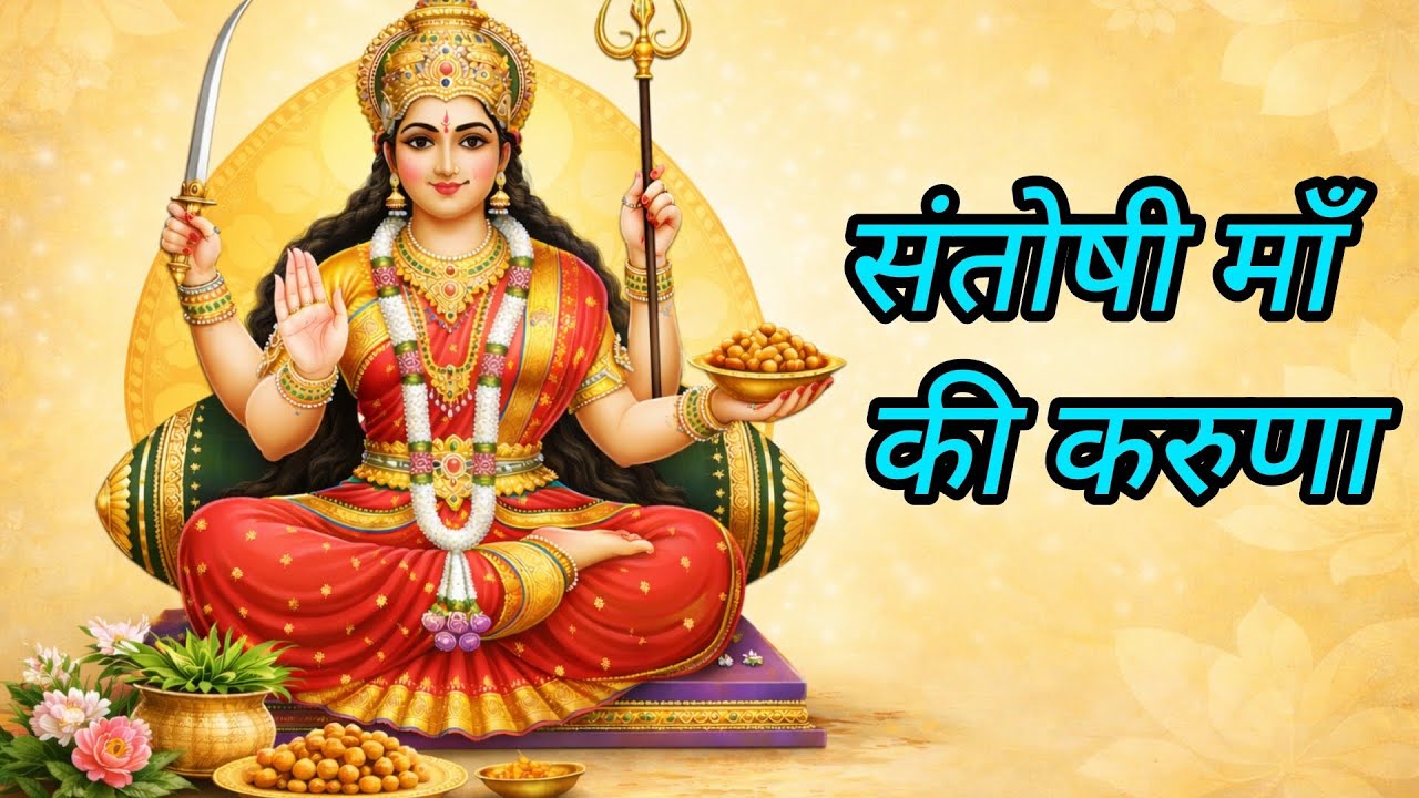 🌺 Santoshi Maa’s Divine Compassion | Soulful Bhajan 🌺