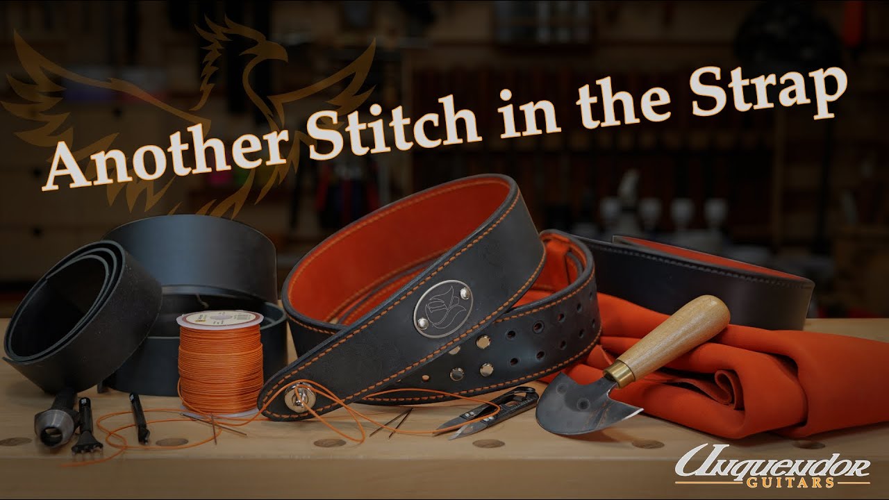 Making a Leather Guitar Strap by Hand | Phoenix Rising Guitar Building Series Episode 20