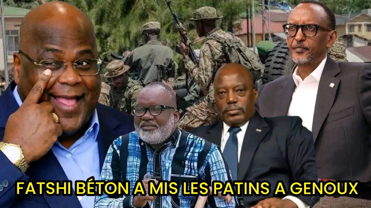 🇨🇩ÇA BRÛLE🔥FATSHI BÉTON A MIS LES PATINS PAUL KAGAME, JOSEPH KABILA ET CORNEILLE NANGA A GENOUX🔴