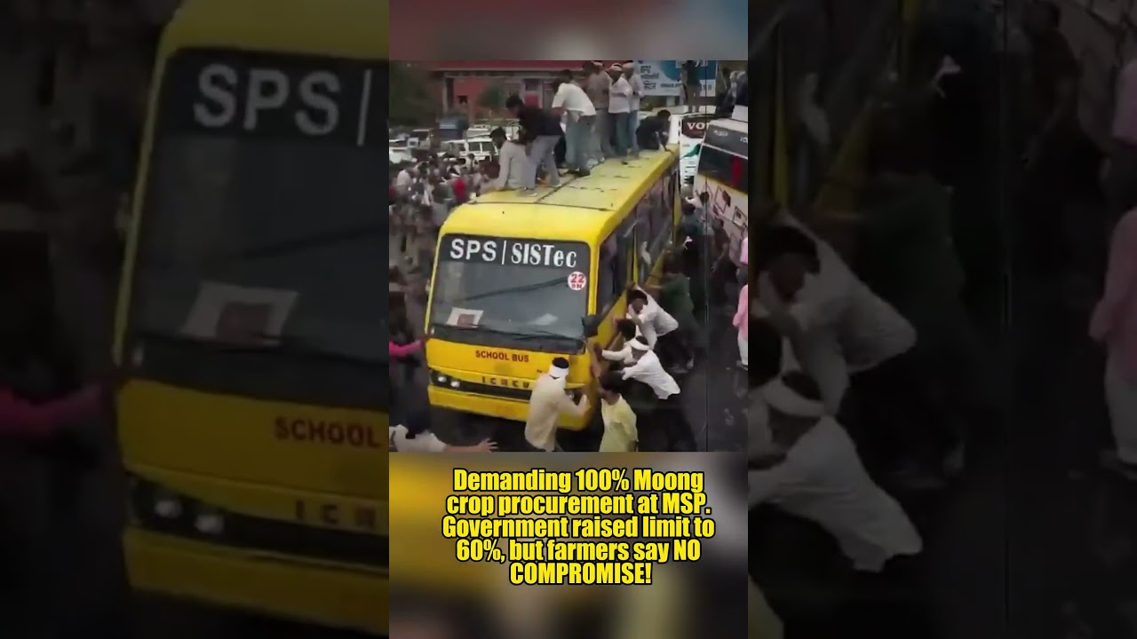 Bhopal Farmers Breach Barricades! March to CM House Escalates #shorts   #bhopal   #india