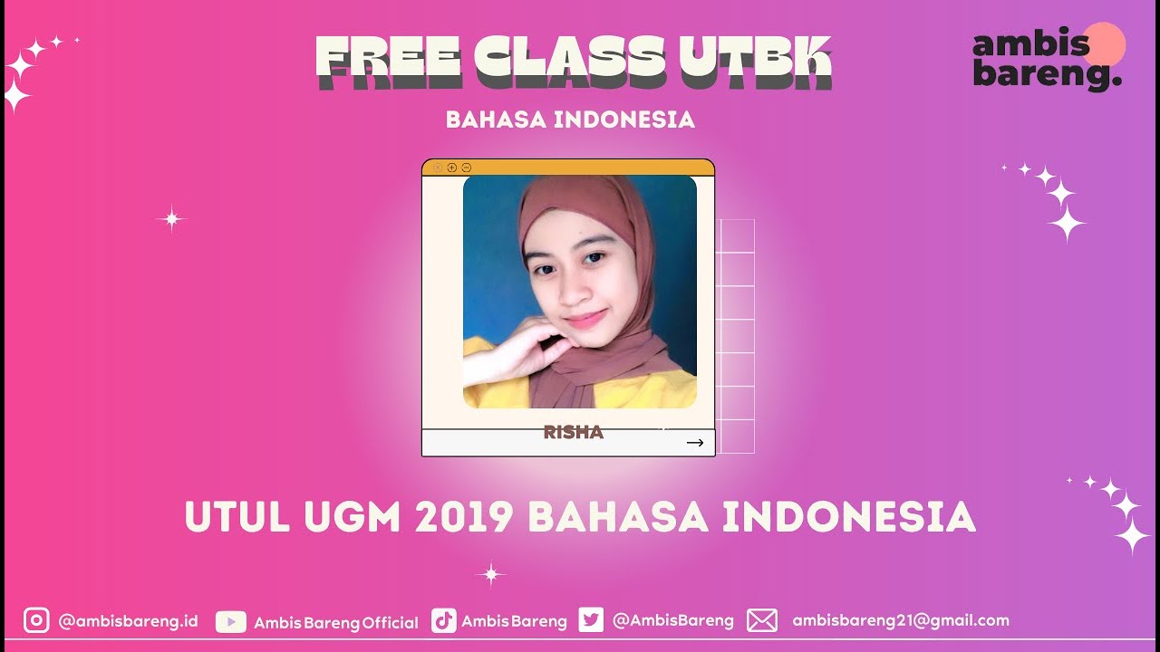 Pembahasan UTUL UGM 2019 Bahasa Indonesia with Kak Risha Part 2