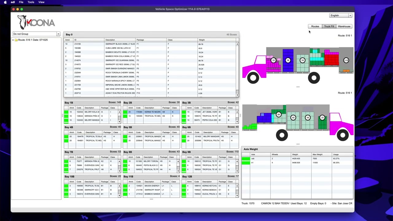 Vehicle Space Optimization Example 233 - Limited Bay Dividers