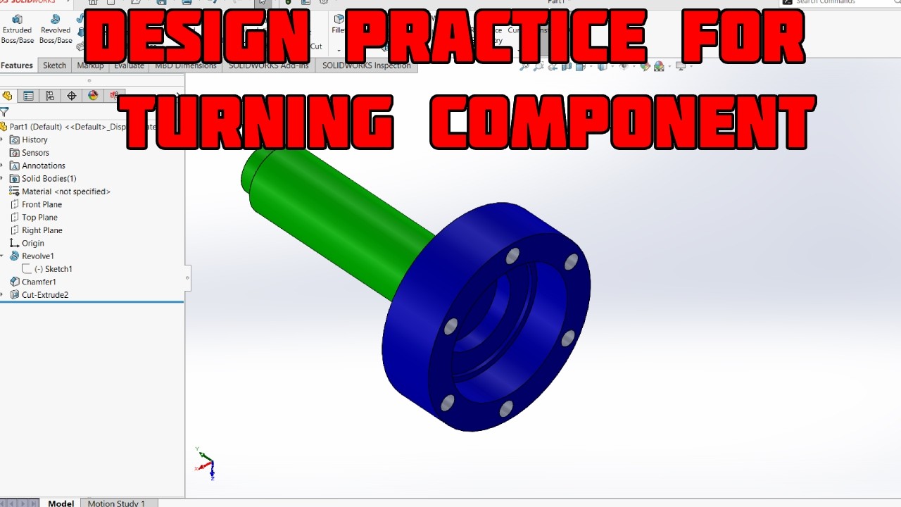 Design practice for turning component