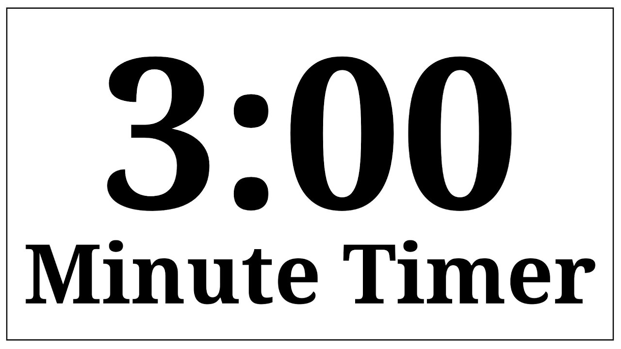 ⏱️ 3-Minute Countdown Timer | Simple Visual Focus Timer