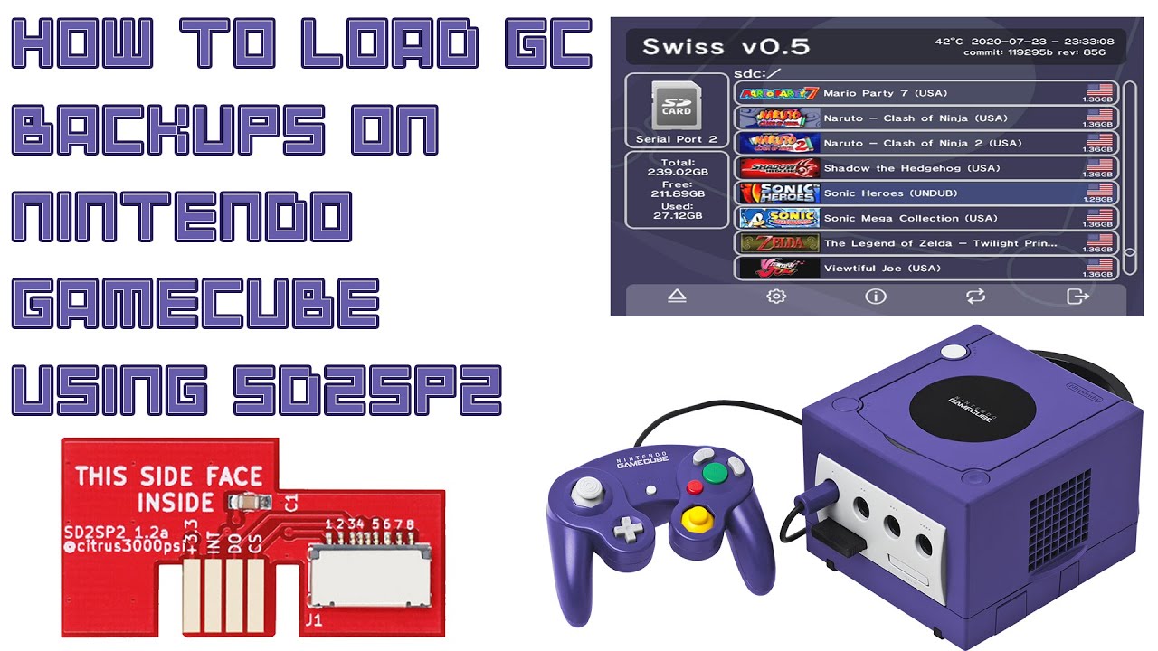 How to Load GameCube Backups on SD2SP2 using SD Media Launcher (SWISS)™【1080p HD 60fps】
