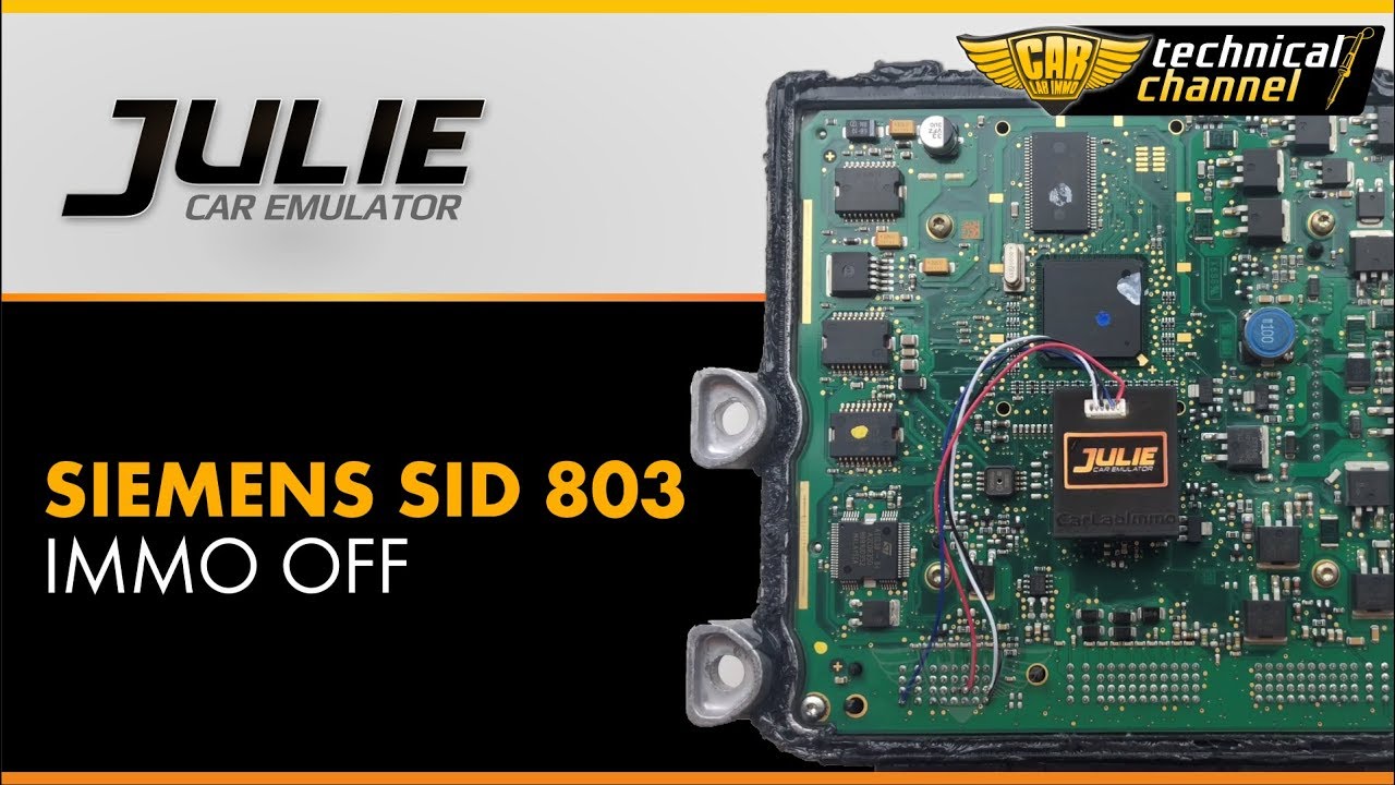 Siemens SID 803 (Citroen Peugeot) IMMO OFF с помощью Julie Emulator™ от CarLabImmo