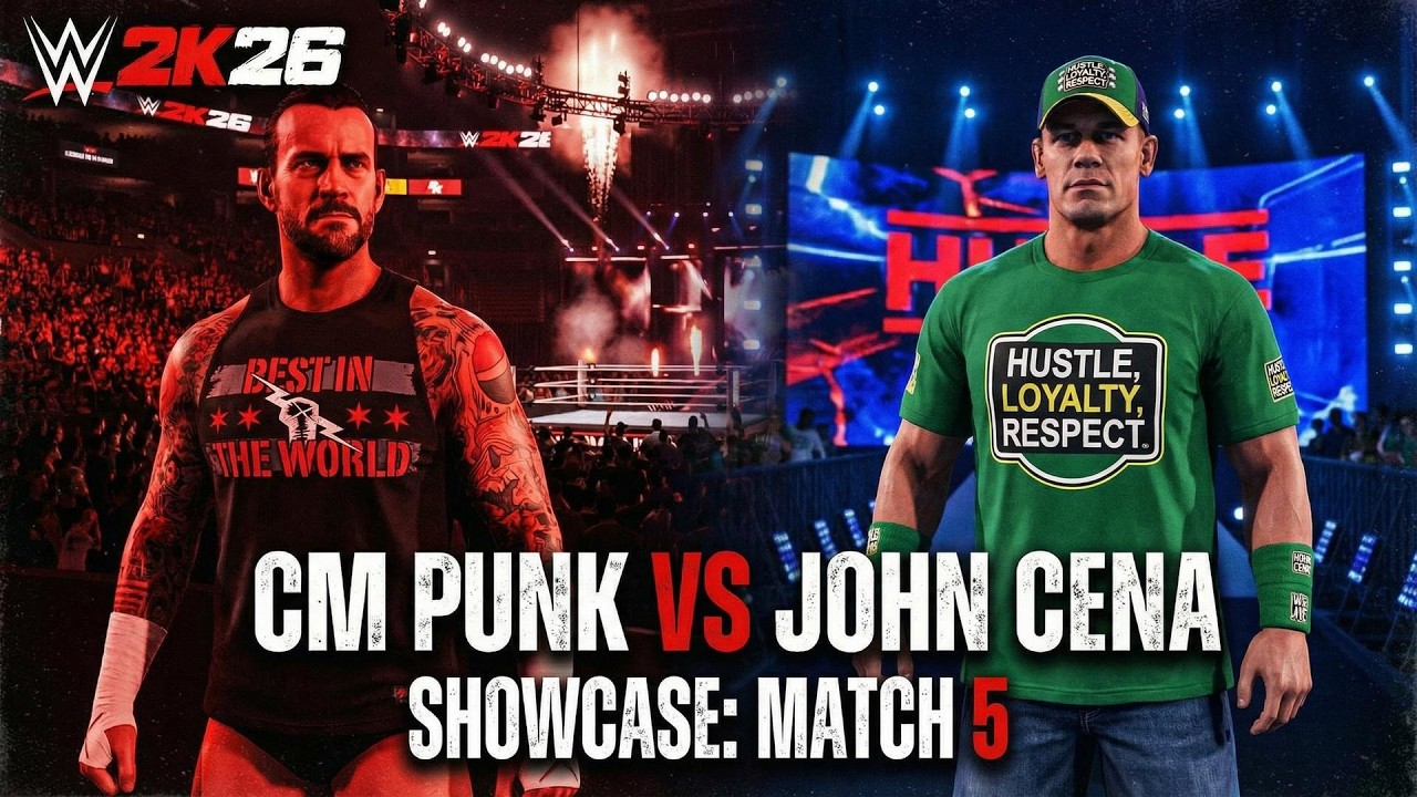 The Greatest Rivalry?! CM Punk vs John Cena | WWE 2K26 Showcase Match 5