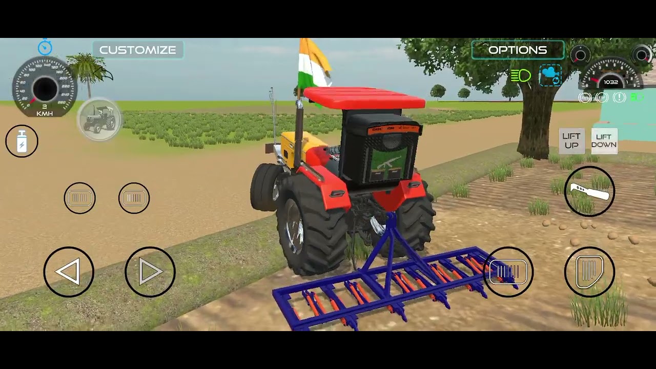 Indian farming 3D game //🌿🍓| swaraj sonalika 🥭 holland trecter //🌾 gameplay #trector #gaming 