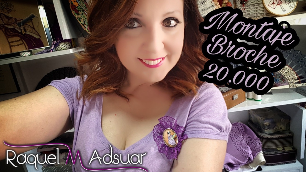 Consejos, trucos y montaje del Broche Encajes de Bolillos y Tul - Raquel M. Adsuar Bolillotuber