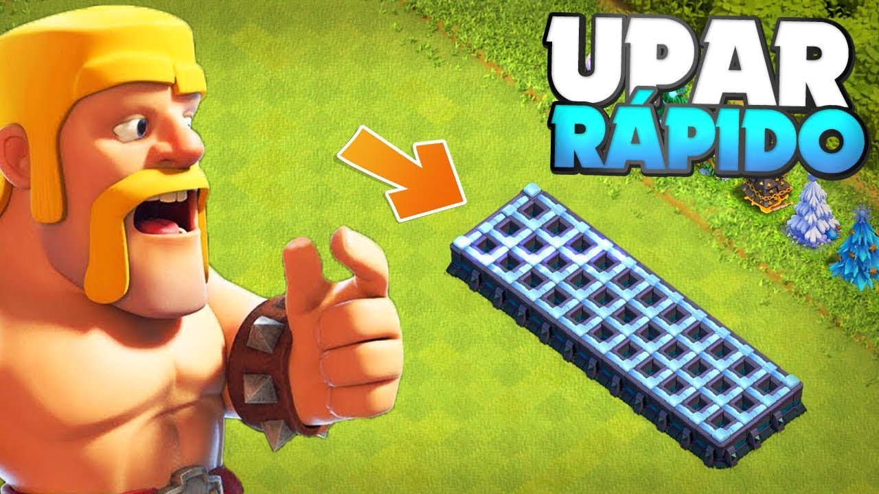 DICAS DE COMO UPAR QUALQUER MURO MUITO RÁPIDO NO CLASH OF CLANS (CV6-CV13)
