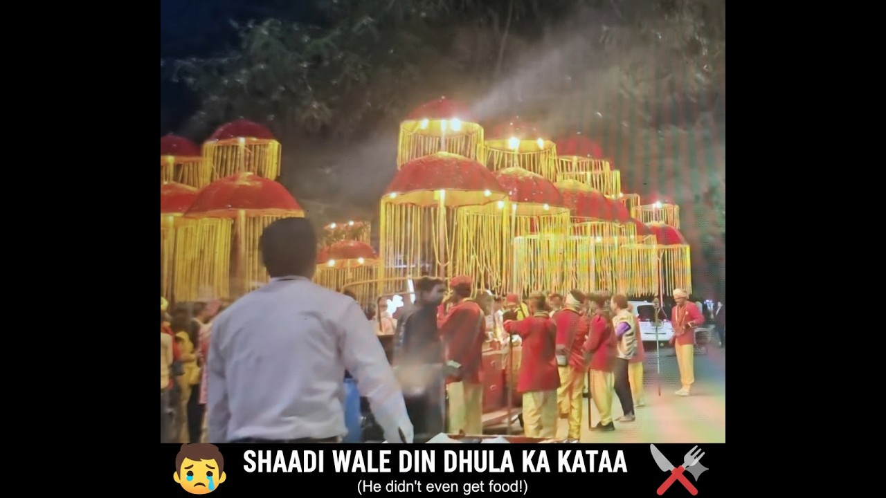 Shaadhi wala din dhula ka kataaa😬