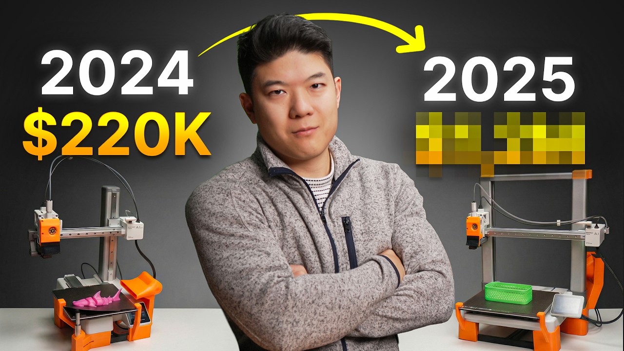 Сколько заработала наша ферма 3D-печати в 2025 году? (Полный расчет выручки и прибыли)