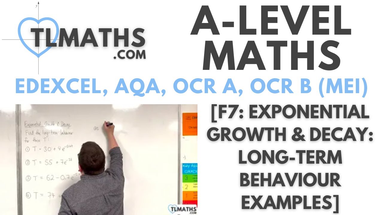 A-Level Maths: F7-02 [Exponential Growth & Decay: Long-Term Behaviour Examples]