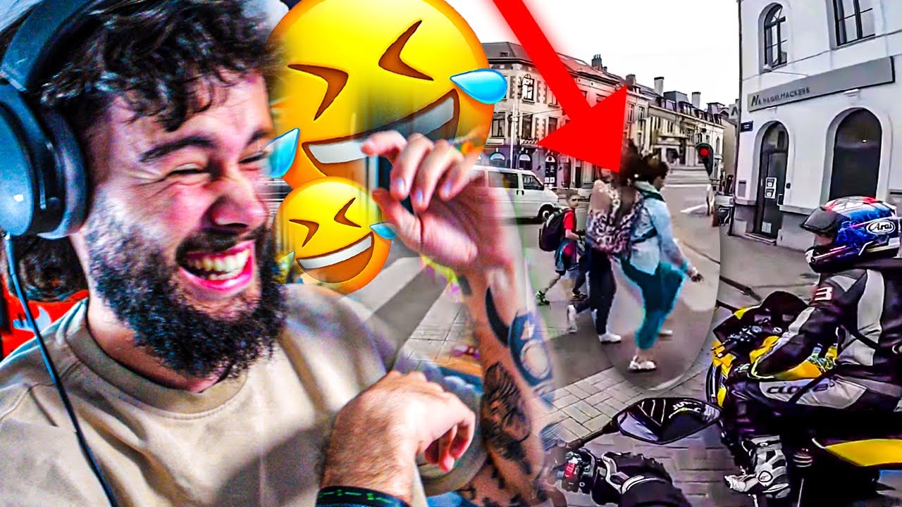 IL ACCELERE POUR LUI FAIRE PEUR ! (sa réaction est trop marrante)