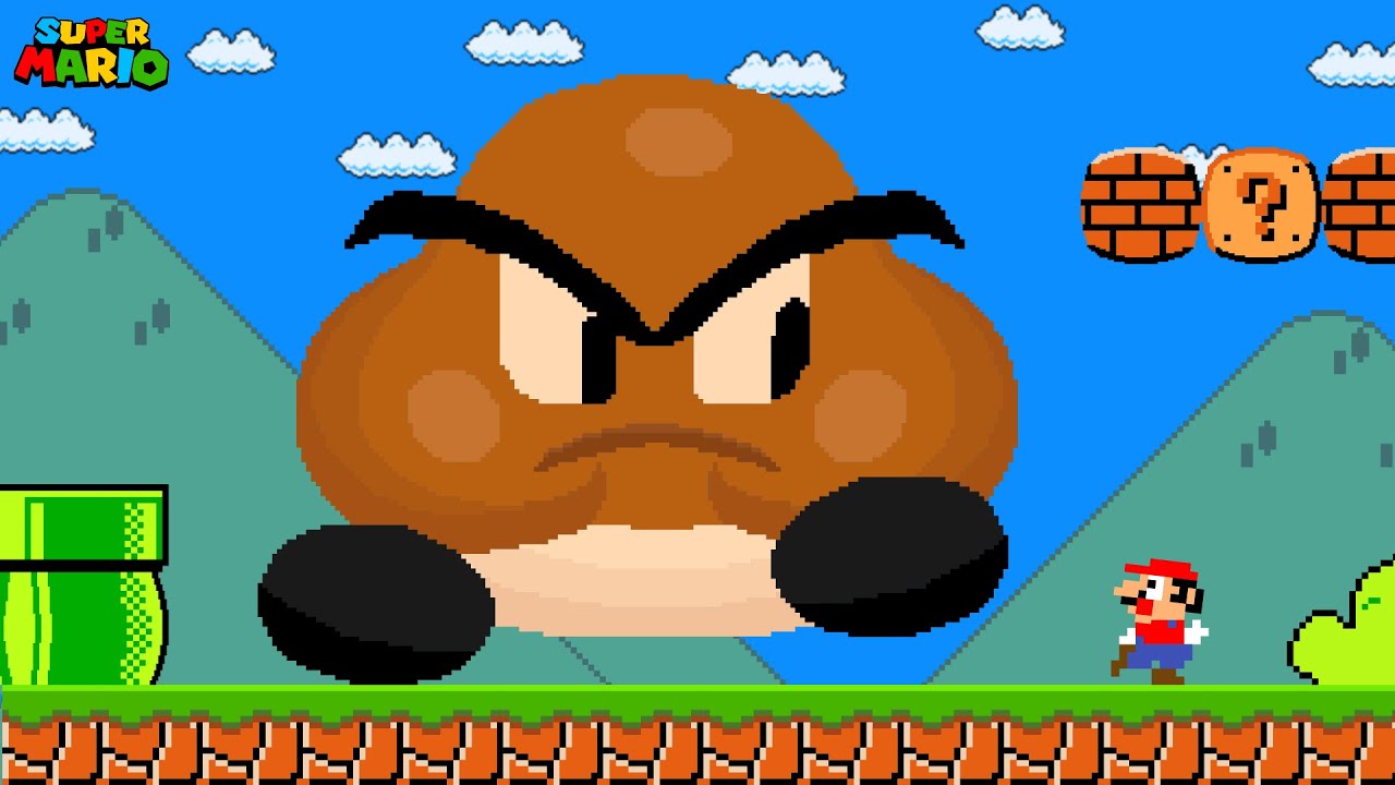 Super Mario Bros., but Everything is Fat...
