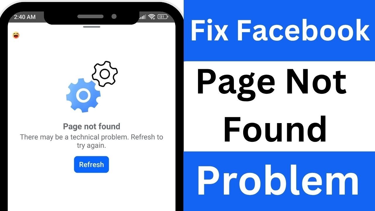 How to Fix Facebook Page Not Found Problem | Page Not Found