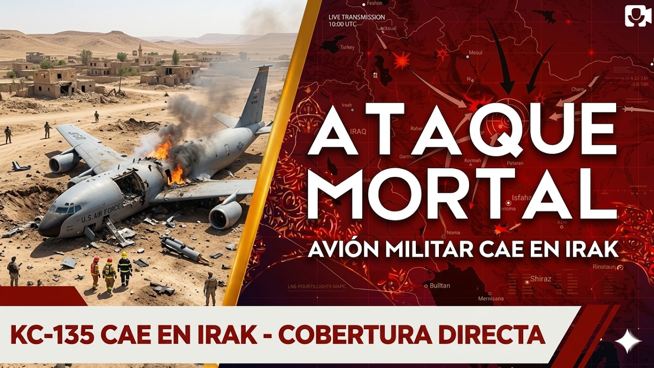 🔴AHORA🔴¿DERRIBADO? AVIÓN MILITAR DE EE.UU. CAE EN IRAK Y ORIENTE MEDIO ENTRA EN CAOS TOTAL