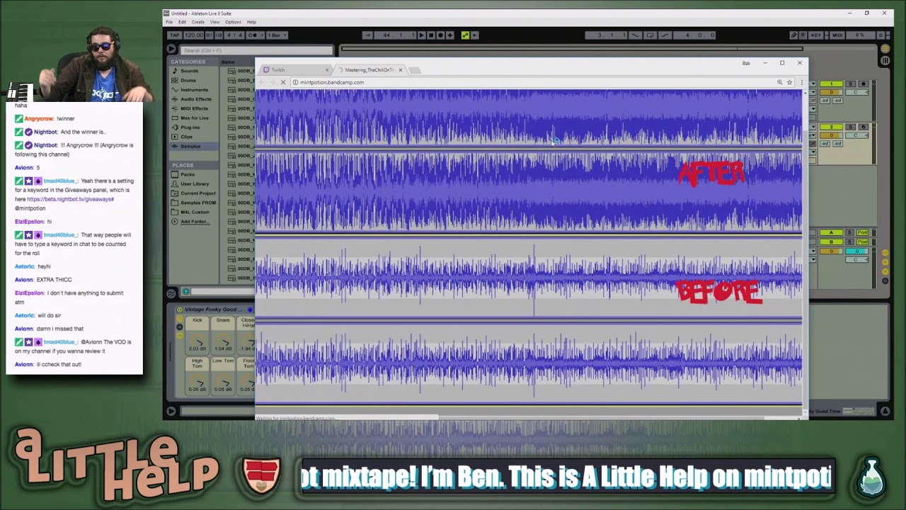 Using Ableton Live on A Little Help