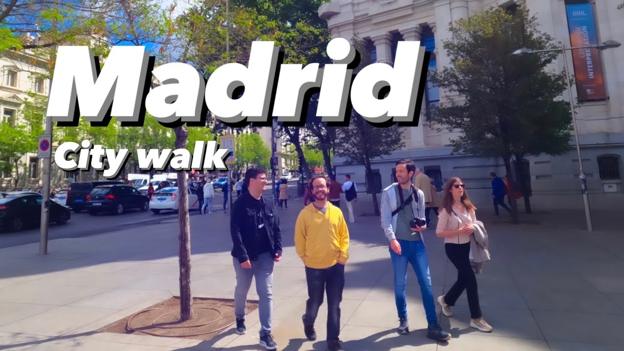 Walking tours in Madrid City Spain [4k] | April 2023 España