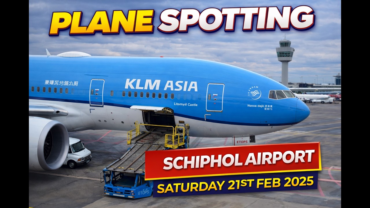 Massive International Traffic at Schiphol | KLM, Emirates, Qatar & More!