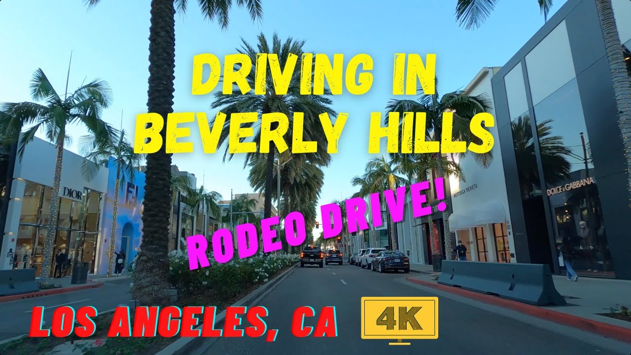 [4K] RODEO DRIVE - BEVERLY HILLS Driving Tour - Los Angeles, California, USA