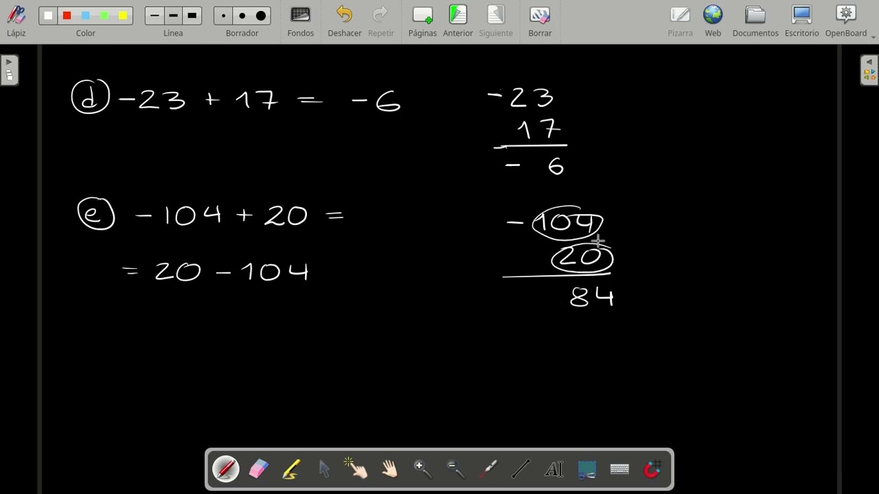 Números naturales y enteros