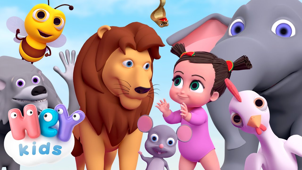 Les animaux pour b&eacute;b&eacute; | son des animaux | HeyKids - Chansons pour enfants