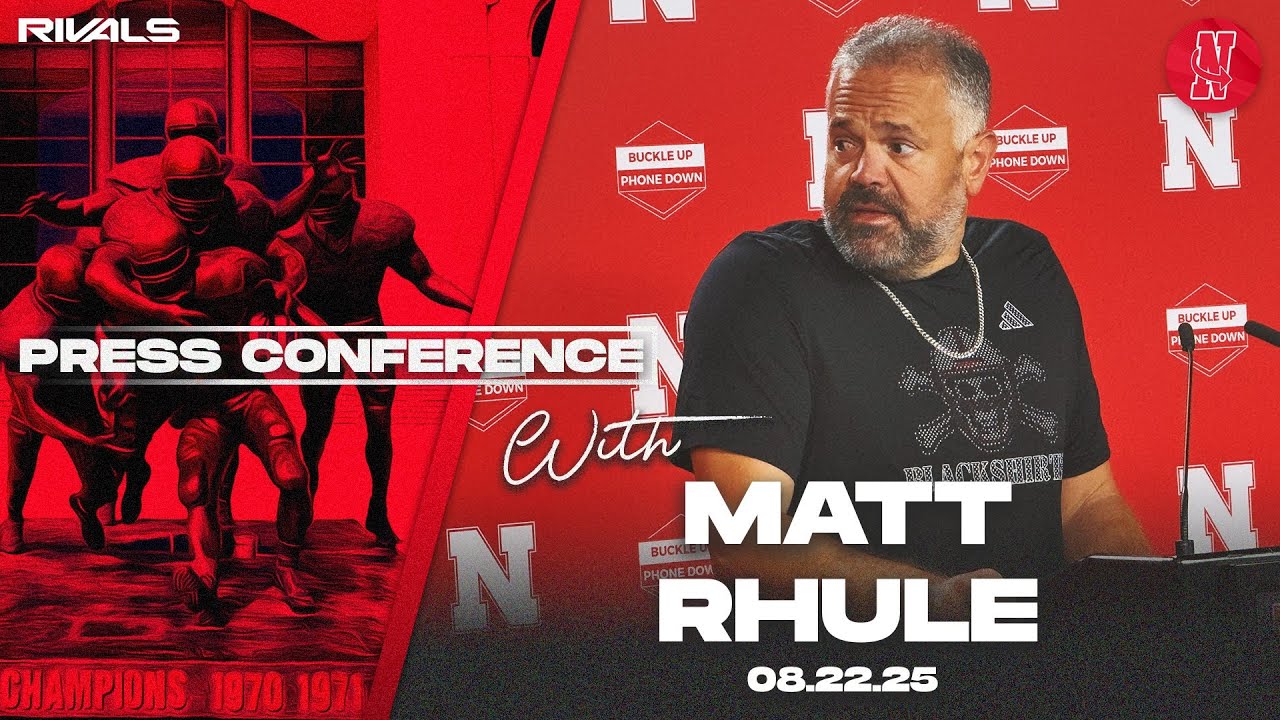 Nebraska Football: Matt Rhule Cincinnati press conference (Aug. 22, 2025)