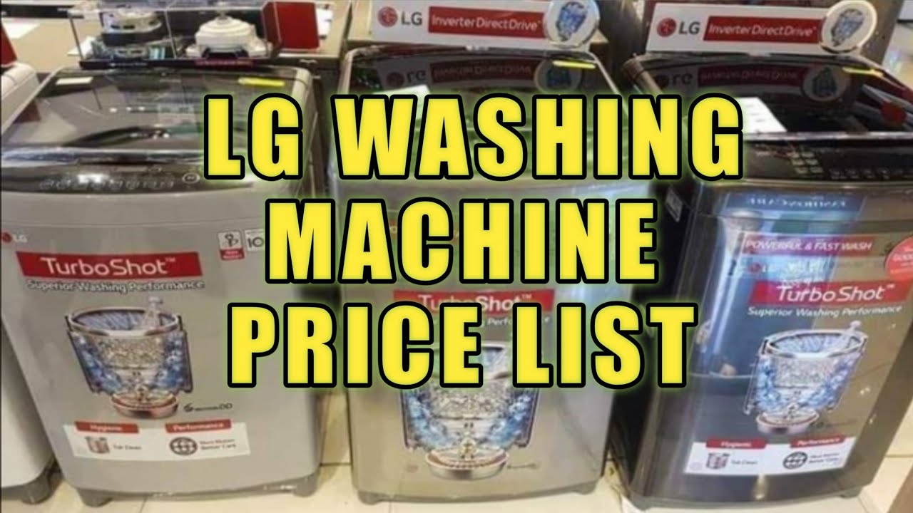 LG WASHING MACHINE PRICE LIST / SM APPLIANCES/ PHILIPPINES