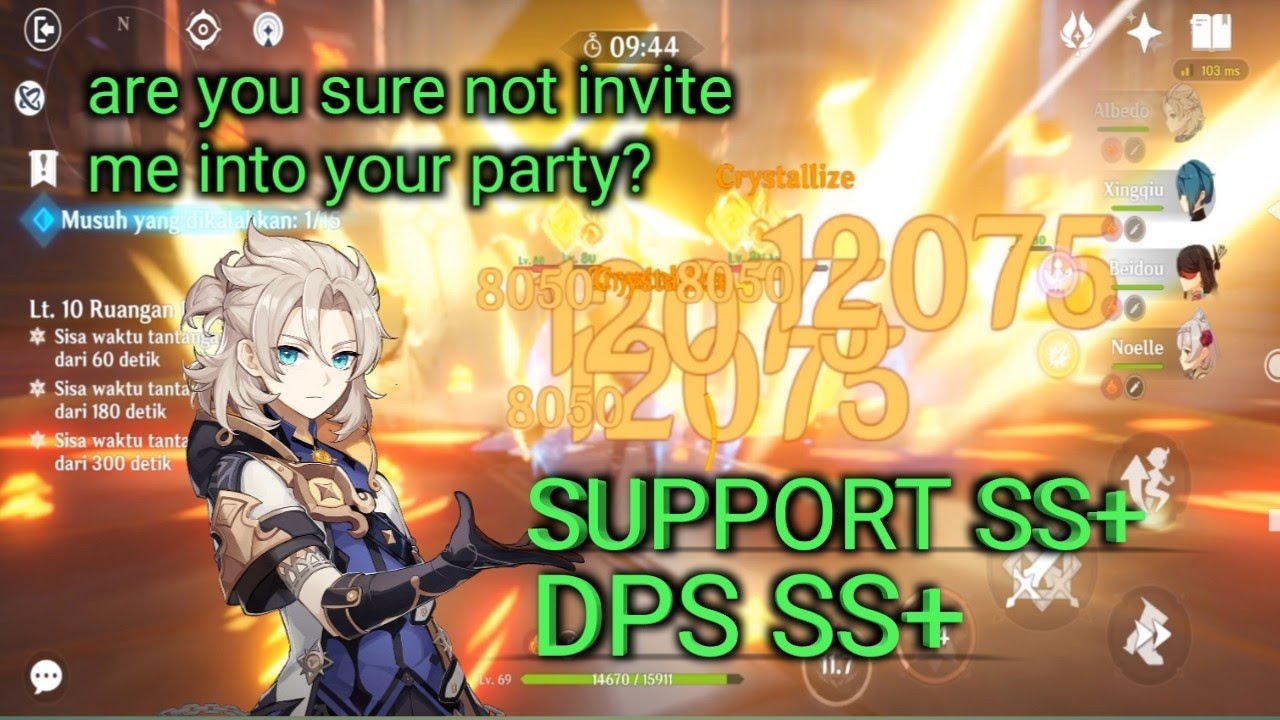 All about Albedo (gameplay, build, and lineup) new tier SS support DPS. BEST GEO EVER.