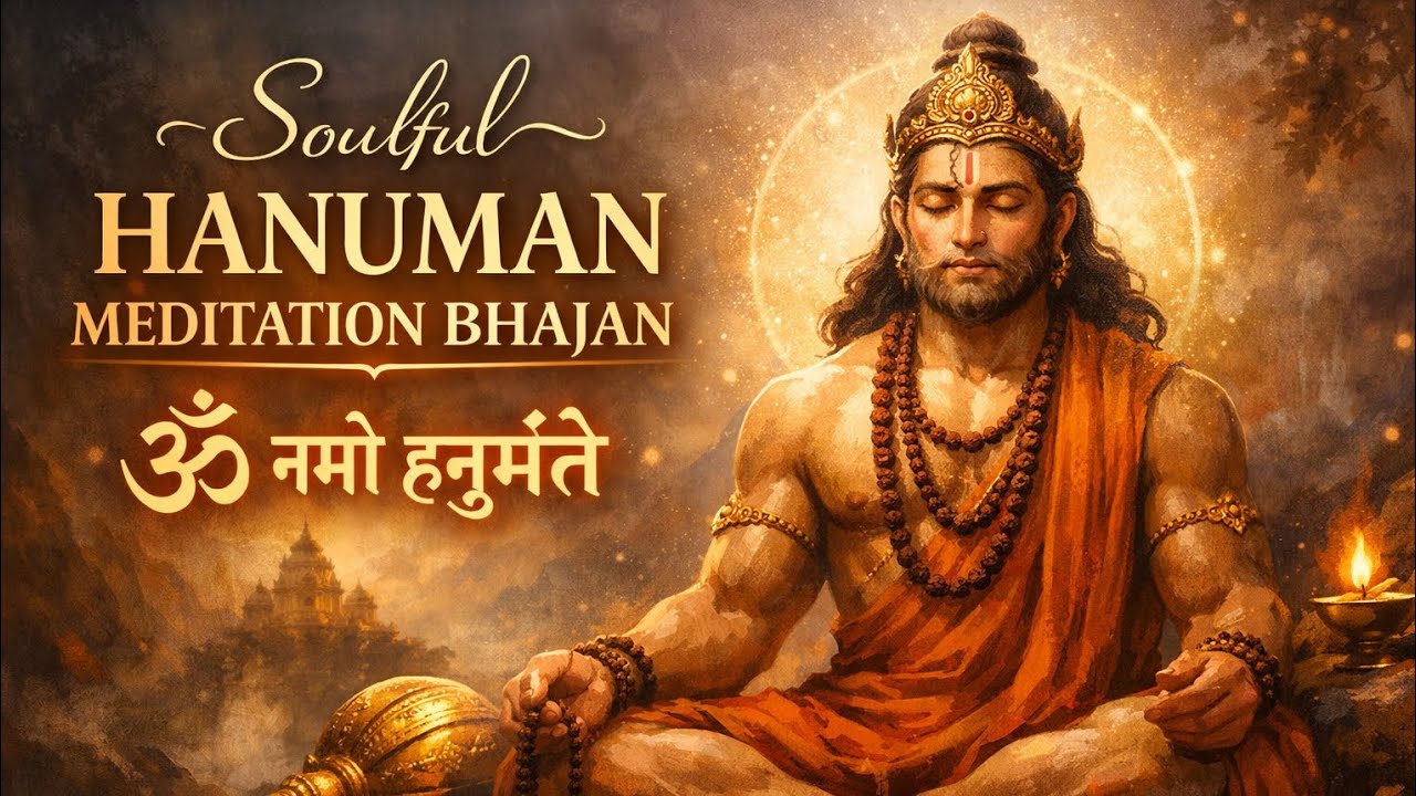 Soulful Hanuman Meditation Bhajan | ॐ नमो हनुमंते | AI Generated Bhakti Song