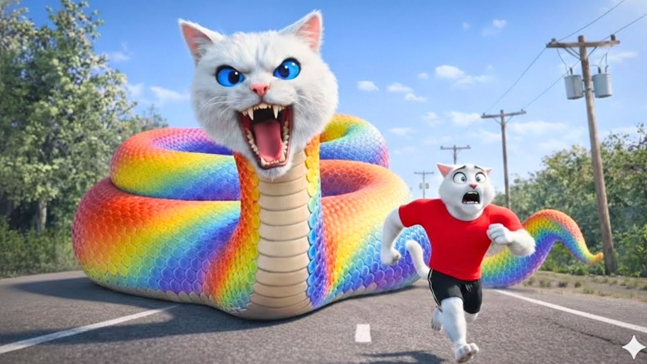 🐍🤯✨ The Moment the Kitten Ate a Magic Snake, Something Terrifying Happened… 🐱😨 | AI Cat Story