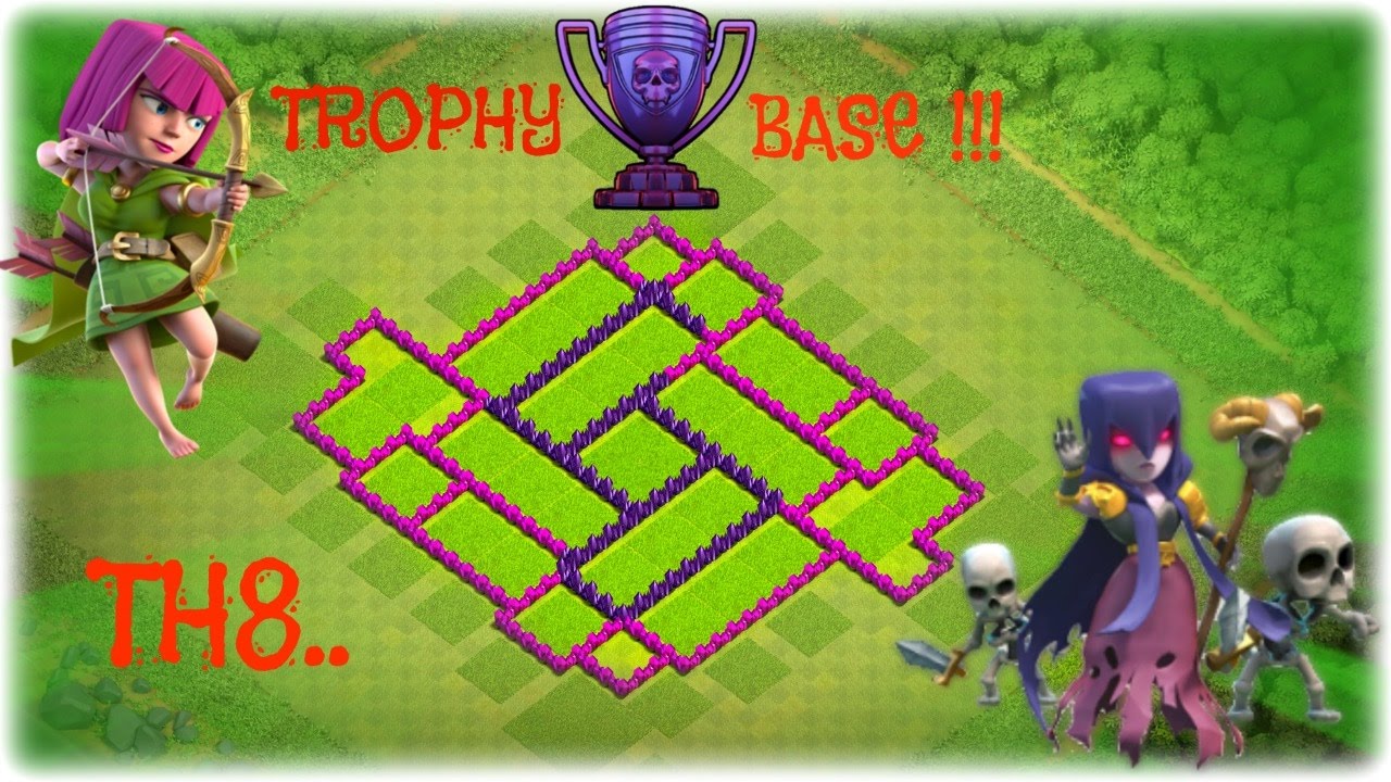 TH8 TROPHY BASE WITH BOMB TOWER