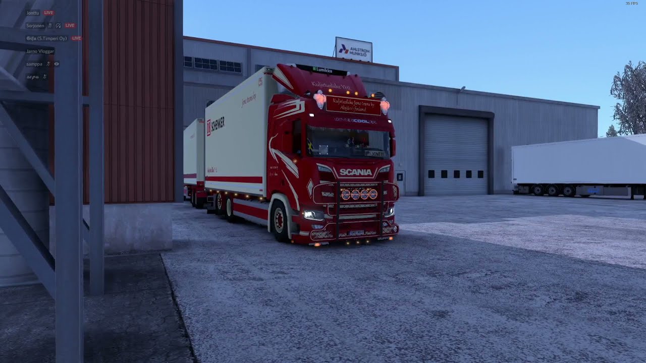 Euro Truck Simulator 2 timelapse paper roll cargo tampere-helsinki (role-playing game)